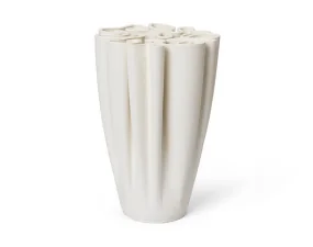 Váza Dedali H25, off-white