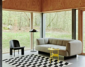Pohovka Quilton Lift 2-seater, water based lacquered oak/Naveli 113