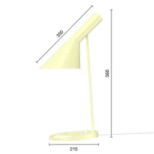 Stolní lampa AJ, soft lemon