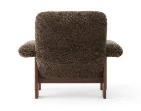 Křeslo Brasilia Lounge Chair, Sheepskin root/walnut