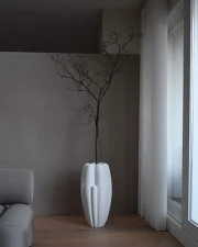 Váza Bloom Slim Big, bone white
