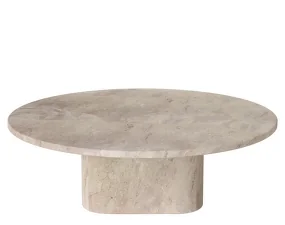 Venkovní konferenční stolek Eida Ø90 H28, beige marble