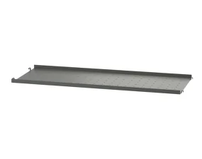 Police String Metal Shelf Low Edge 78 x 30, dark grey