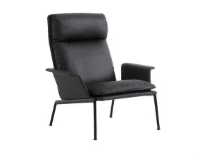 Křeslo Muno LN17 High Back w. Arms, black