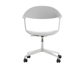 Kancelářská židle Mynt Plastic s kolečky, light grey