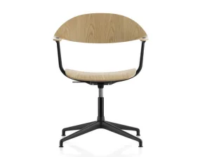 Kancelářská židle Mynt Plywood, natural oak/black