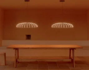 Závěsné svítidlo Skynest, brick red