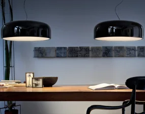 Závěsná lampa Smithfield S, glossy black