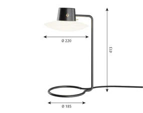 Stolní lampa AJ Oxford Tall, white
