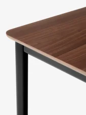 Jídelní stůl Drip HW115, black/lacquered walnut