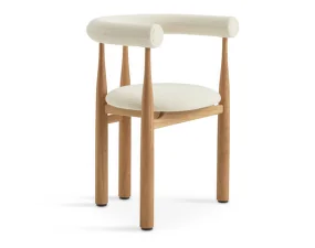 Čalouněná židle Bukowski, oak/Lana 24