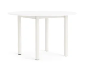 Stůl Annex Round Ø120, cream white/white laminate