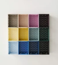 Úložný box Colour Crate Mini set 2ks, warm grey