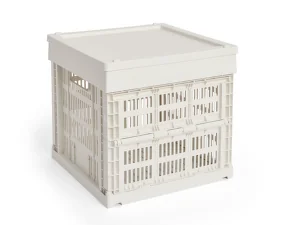 Plastové víko Colour Crate Cube/Square M, off-white