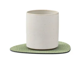 Podložka pod skleničku Curve Hippo, olive green