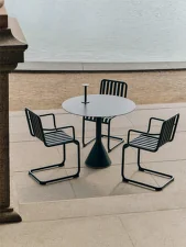 Židle Palissade Cantilever s područkami, olive