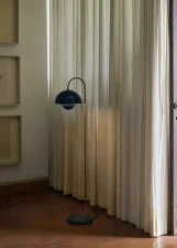 Stojací lampa Flowerpot VP12, steel blue