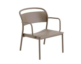 Křeslo Linear Steel Lounge Armchair, taupe