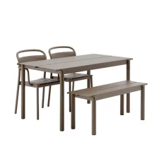 Stůl Linear Steel Table 140 cm, taupe
