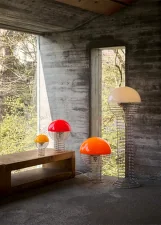 Stolní lampa Wire 30, chrome/red