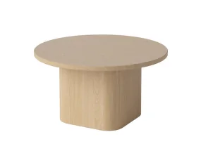 Konferenční stolek Eida Ø60 H32, white pigmented oiled oak