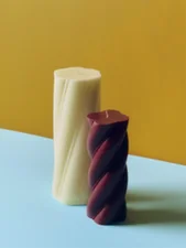 Svíčka Soft Serve Medium, bordeaux