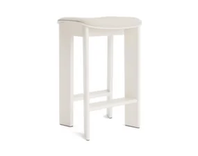 Barová stolička Chisel 30 H65, cream white lacquered beech / Mode 11