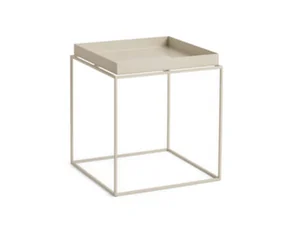 Stolek Tray Table 40x40, warm beige
