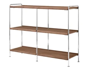 Policová sestava Alima NDS5, chrome / walnut