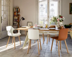 Židle HAL Wood, cotton white