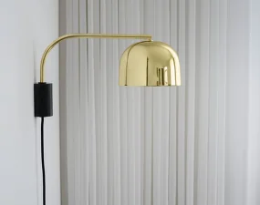 Nástěnná lampa Grant, brass