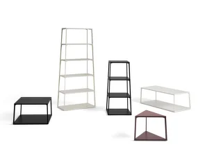 Policový systém Eiffel Shelf Square 4 layer, ink black
