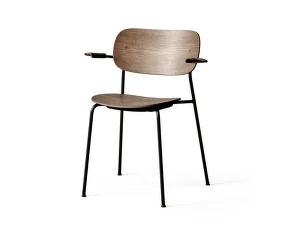 Židle Co Chair s područkami, dark oak