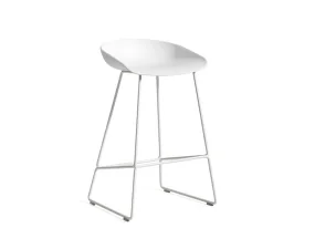 Barová stolička AAS 38 Low White Steel, white