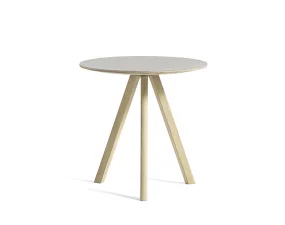 Stolek Copenhague CPH 20 Ø50, oak/off white linoleum