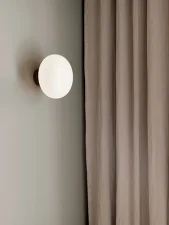 Nástěnná lampa Karl-Johan Wall Lamp, Smoked Oak w. White Opal Glass