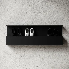Nástěnný botník Shoe Box 100cm, black