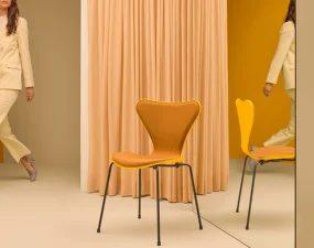 Židle Series 7™, přední čalounění, true yellow / black