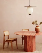 Stůl Epic Ø 130, red travertine