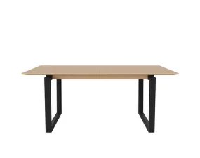 Jídelní stůl Nord 180 cm, black oak/white pigmented oiled oak