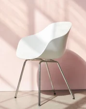 Židle AAC 226 Chromed Steel Base, melange cream