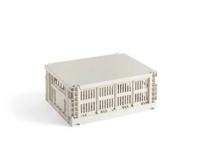 Kovové víko Colour Crate M, off-white