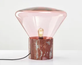 Stolní lampa Muffins WOOD 02 PC850, sunset pink / red marble