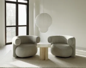 Konferenční stolek Edge Small, travertine