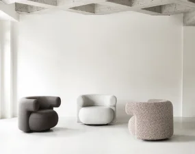 Křeslo Burra Lounge Chair Swivel w. Return, Zero 0110