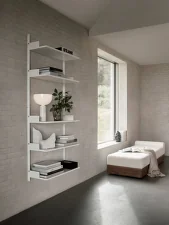 Policová sestava Wall Shelf 1900, walnut/black