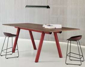 Barová stolička AAS 38 High Black Powder Coated Steel, raisin