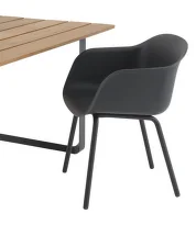 Zahradní židle Fiber Outdoor Armchair, anthracite black