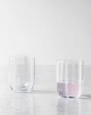 Sklenice Stripe Glass, white stripes