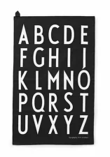 Kuchyňská utěrka Design Letters, sada 2 ks, black